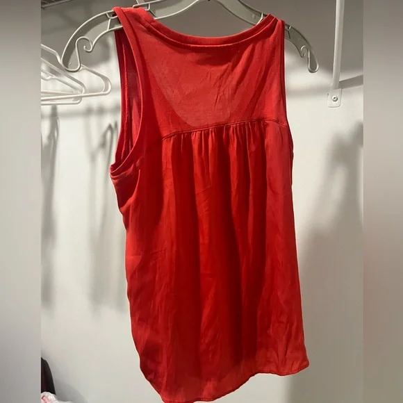 LOFT Petites XXSP Orange Tank Top Blouse - Picture 3 of 3